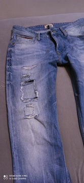 TOMM Y HILFIGER  spodnie jeans modneW30  L32. 