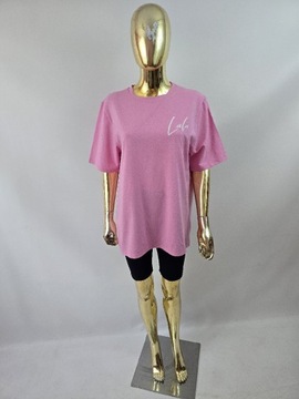 T-shirt różowy z aplikacją lalki LALU 