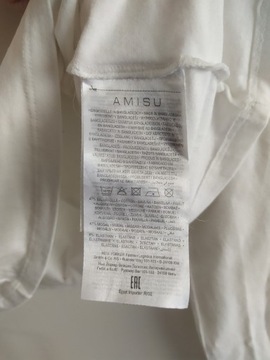 AMISU biała  bluzka golf M