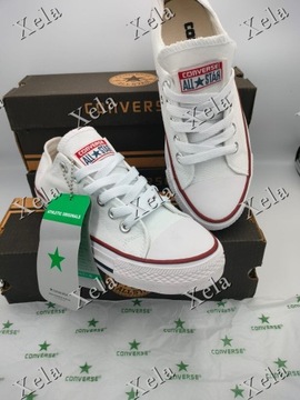 Promocja! Trampki Converse białe r.39