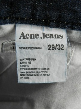 Acne Studios Max True Dark jeansy slim