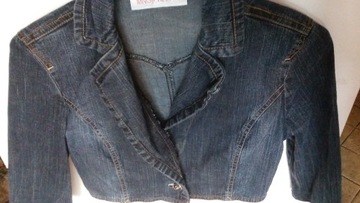 Żakiet Mango, S/M, jeans, bolerko, jeansowy,krótki