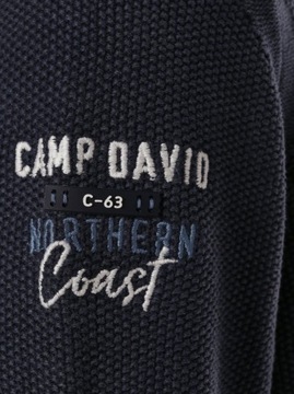 Camp David nowy sweter serek r. S granatowy