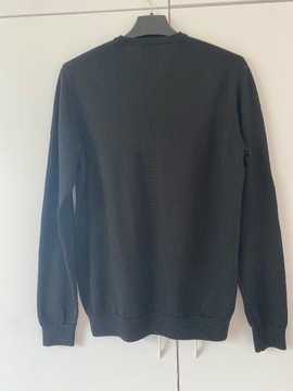 Sweter wełna merino czarny męski H&M M