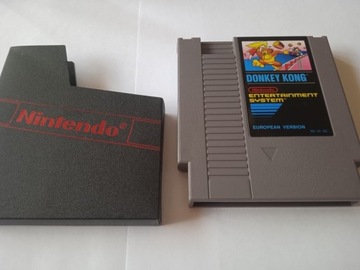 Gra Donkey Kong na NES wersja europejska oryginał