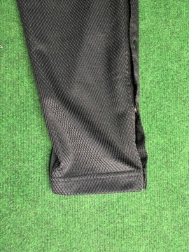 Czarne spodnie dresowe Adidas 3 Stripes rozpinane z guzikami rozmiar S