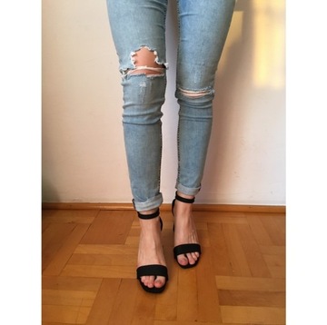 Nowe spodnie z dziurami jeansy dżinsy H&M 40 30/32 low