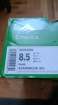 Buty Emerica Dickson 41,5 (26,5cm)