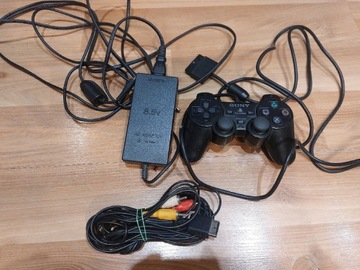 PlayStation 2 PS2 oryginalny zasilacz kabel tv pad