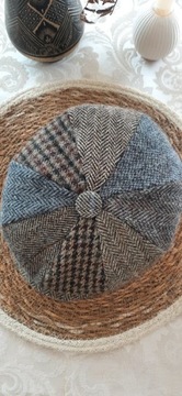 Kaszkiet shelby beret Harris Tweed wełniany