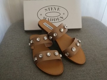 Steve Madden oryginalne skórzane sandały/klapki 