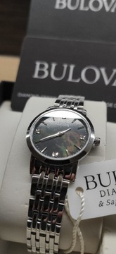 Zegarek damski Bulova Diamond 96S148 Diamenty 