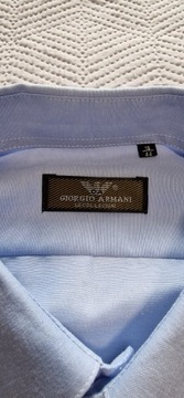 Koszula męska Giorgio Armani błękitna