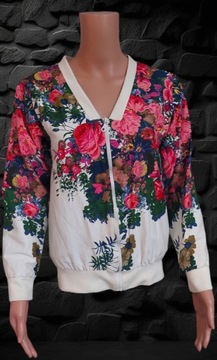 Kurtka bomber bomberka w kwiaty floral wiosna