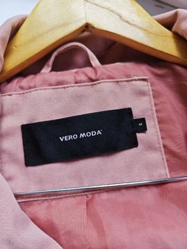 Kurtka parka Vero moda przejściowa brudny róż 