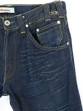 Jeansy spodnie Levi's 504 Straight W 33 L 34 slim