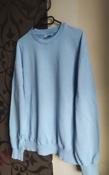 Bluza Bawełna ASOS Design Blue Washed Oversize