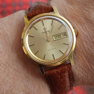 Zegarek Pozłacany Omega Geneve 1022,  ref 166.0117