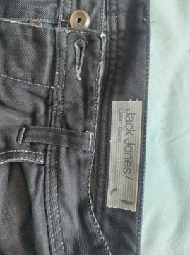 Spodnie dzinsy jeansy Jack&Jones 32/32 czarne, męskie