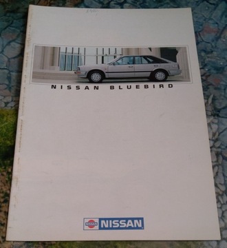 Nissan Bluebird 1987 r. Prospekt .