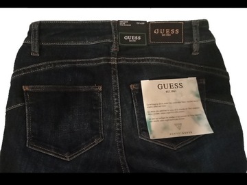 GUESS NOWE JEANSY PUSH UP SKINNY FIT CURVE W25 L30