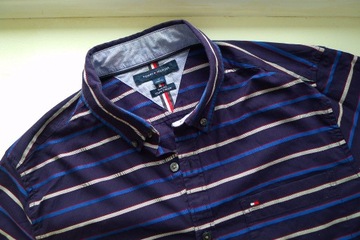 NOWA koszula TOMMY HILFIGER Slim Fit paseczki r. M