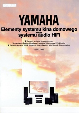 YAMAHA kino domowe i audio HI-FI prospekt 1998/99