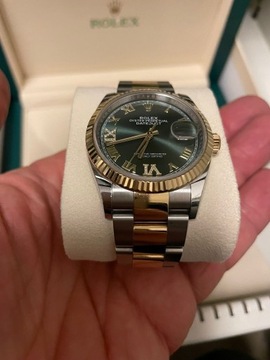 Rolex Datejust 36mm zielony z diamentami, 2022r.