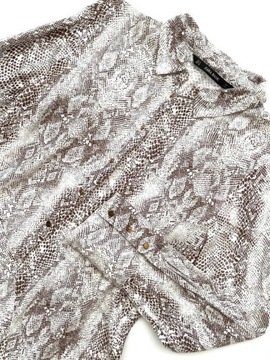 ZARA asymetryczna bluzka Snake print 