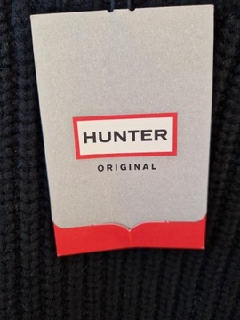 Sweter Hunter r.S merino wool czarny wełna nowy