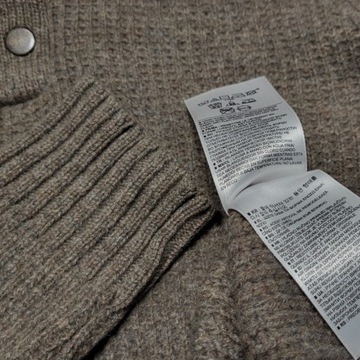 Sweter golf GAP 100% wełna lambswool Woolmark S