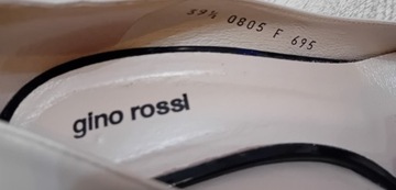 GINO ROSSI  39,5  koturn  8,5 cm.  skóra