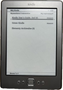 Czytnik Kindle 4 Classic, POLSKIE MENU