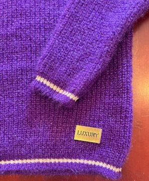 Sweter damski z połyskiem Made in Italy