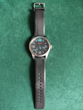 Zegarek męski Hugo Boss Paris czarny/turkus Ø47 mm