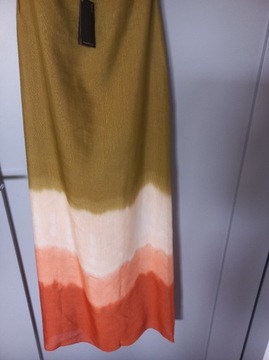 Massimo Dutti_ tie dye _ sukienka len wiskoza 36