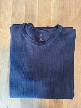 Koszulka Longsleve H&M  XL brązowa slim fit