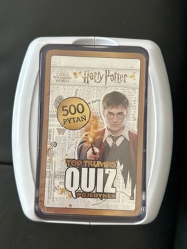 Gra top trumps quiz pojedynek Harry Potter