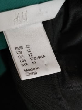 H&M 42 XL sukienka szmizjerka zwiewna zieleń lato