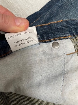 Dżinsy męskie proste spodnie Calvin Klein M