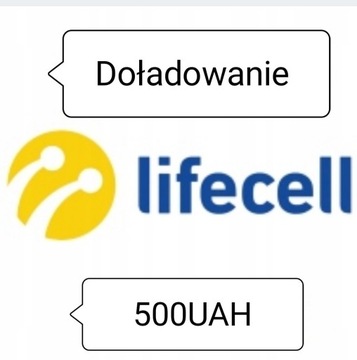 Doładowanie 500UAH Lifecell 