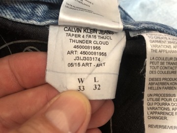 Spodnie jeansy męskie Calvin Klein W33/L32