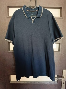 Koszulka Polo Massimo Dutti XXL Ciemny Granat