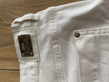 ZARA spodnie białe jeansy dżinsy r 40