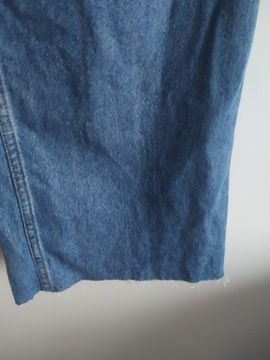 H&M WIDE ultra high  spodnie jeansy dziury XL