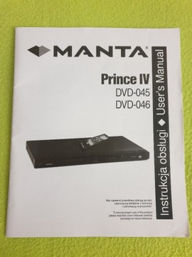 Instrukcja - odtwarzacz DVD Manta Prince IV