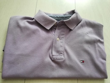 Fioletowe Polo Tommy Hilfiger