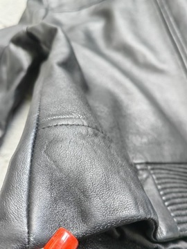 Pepe jeans kurtka skórzana skóra czarna S 36 natur