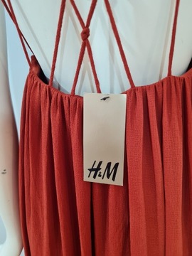 Sukienka długa H&M letnia wieczorowa imprezowa