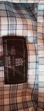 Marks&Spencer bawełniana koszula męska w kratke L